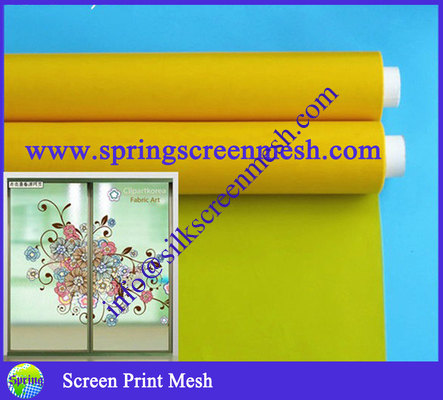 Materiales textiles de decoración de la malla de impresión de vidrio DPP120T-34um