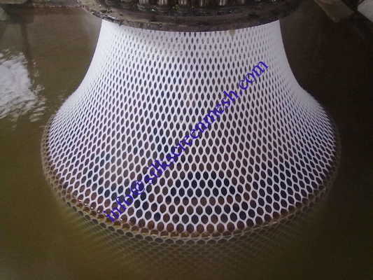 con una masa de polipropileno extrudido