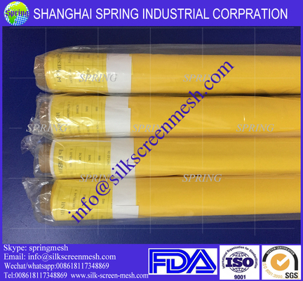 Maquillaje para serigrafía de poliéster de color amarillo 110 monofilamentos mayorista