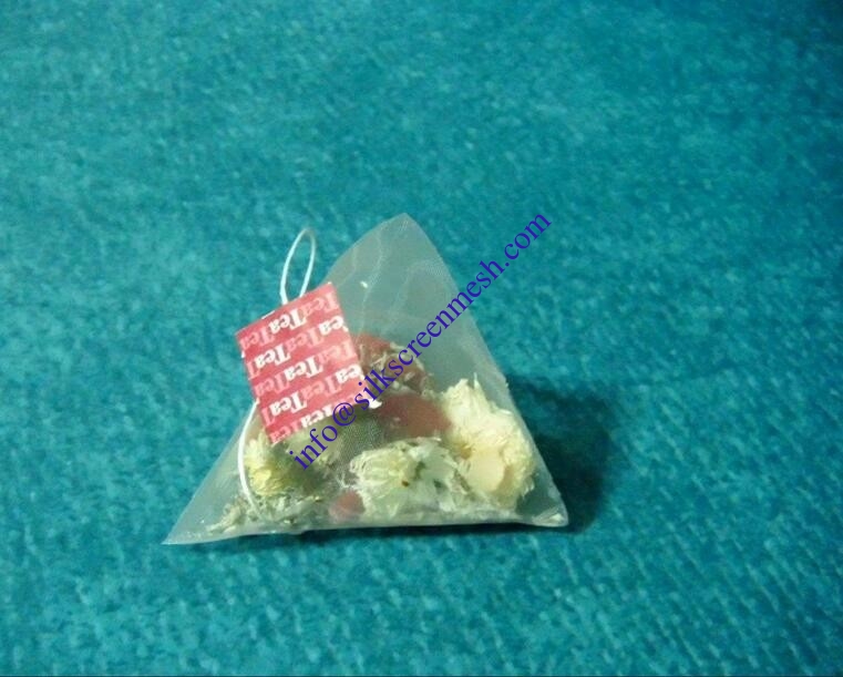 Material de bolsas de té de nylon, bolsas de té de calidad alimenticia de micrones de malla de nylon/bolsas de filtro