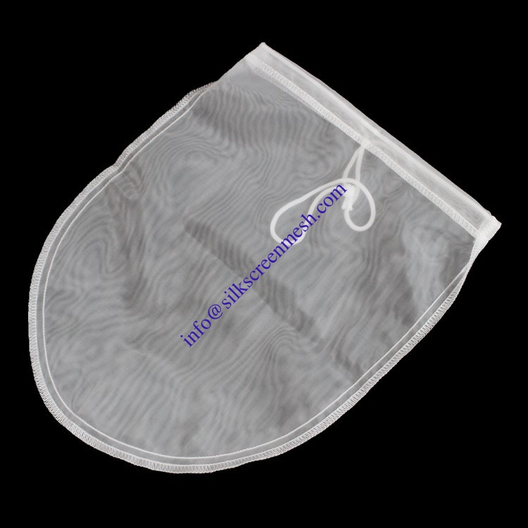 Tejido simple de tela de filtro de nylon malla / bolso de filtro de leche de nuez 80 malla forma personalizada