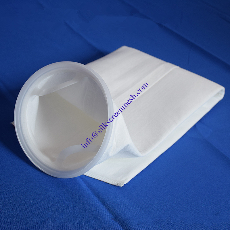 Bolso de filtro de aceite de eliminación de aceite Anillo de acero inoxidable Diseño de costura de múltiples capas Bolso de filtro desengrasado de filtro de alta eficiencia