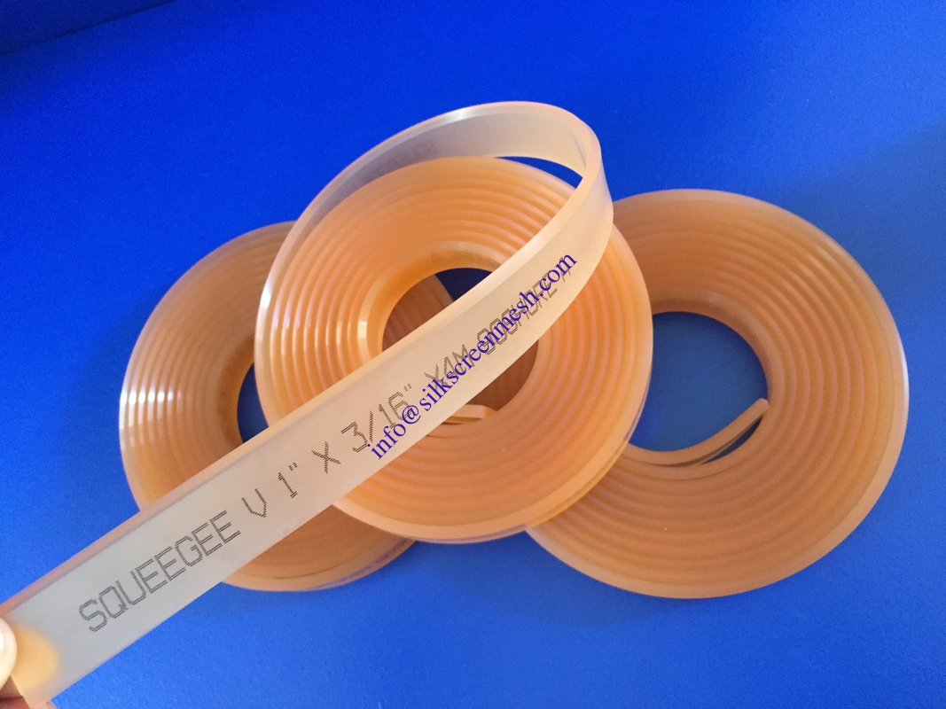 Squeegee 50 * 9 * 75 grados verde plano resistente a los arañazos de la tinta de disolvente raspador raspador de pantalla de impresión