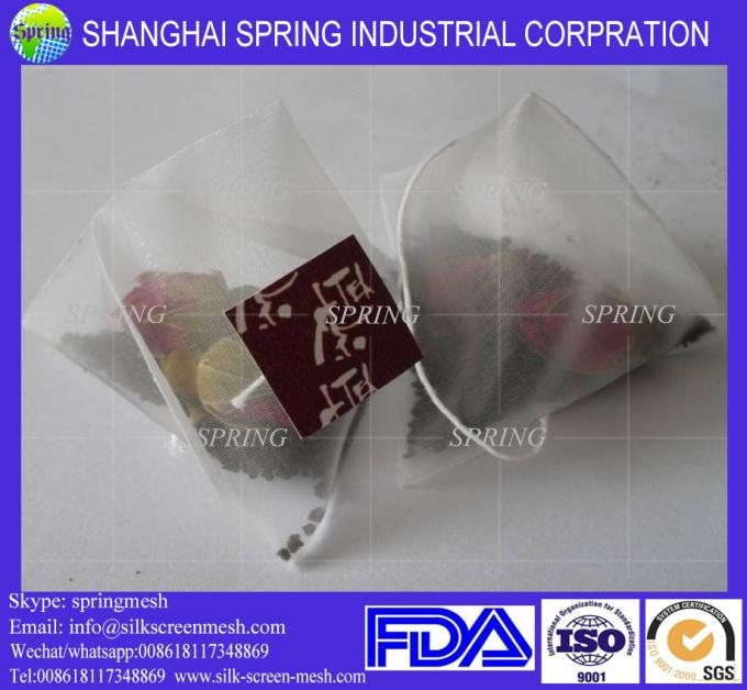 Material de bolsas de té de nylon, bolsas de té de calidad alimenticia de micrones de malla de nylon/bolsas de filtro 2