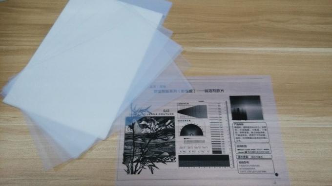 Impresión por chorro de tinta de calidad superior Película de poliéster PET transparente 100 Mic/Película de chorro de tinta 0