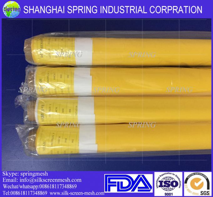 Maquillaje para serigrafía de poliéster de color amarillo 110 monofilamentos mayorista 2