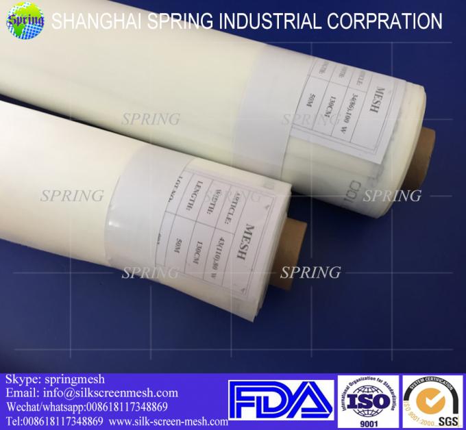 Fabrica de serigrafía de color blanco de malla 100 proveedor de China 0