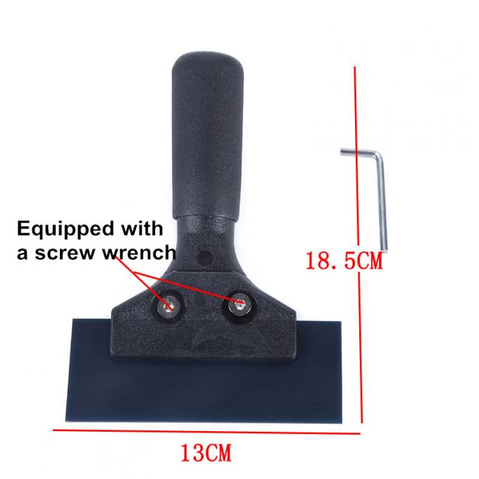 Raspador de carne de res de película de color duro limpiador de película limpiador negro tendón de la carne de res de nieve raspador de papel de aluminio del coche herramienta de mango corto 1